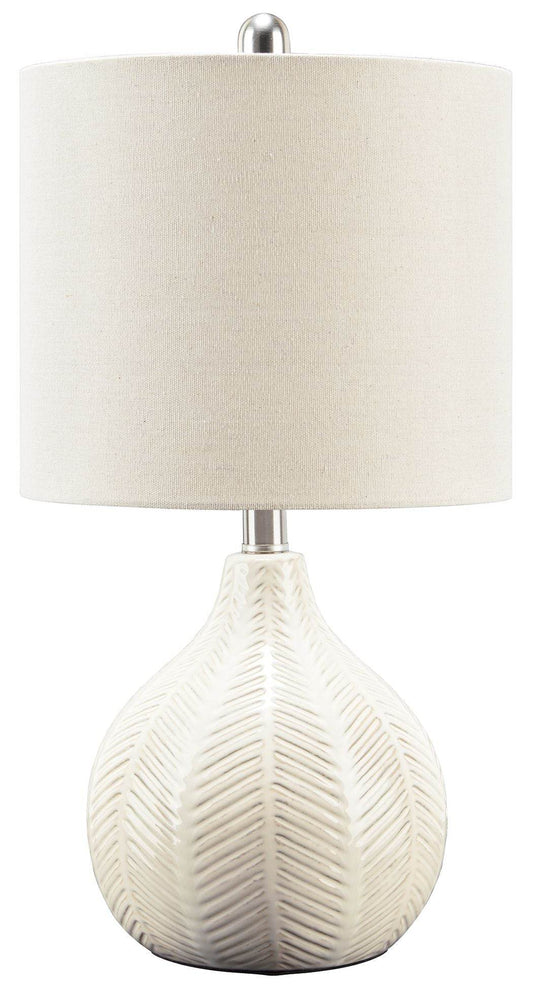 Rainermen - Off White - Ceramic Table Lamp - Forward Furniture