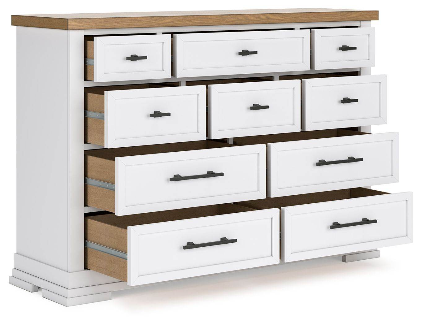 Ashbryn - White / Natural - Dresser - Forward Furniture
