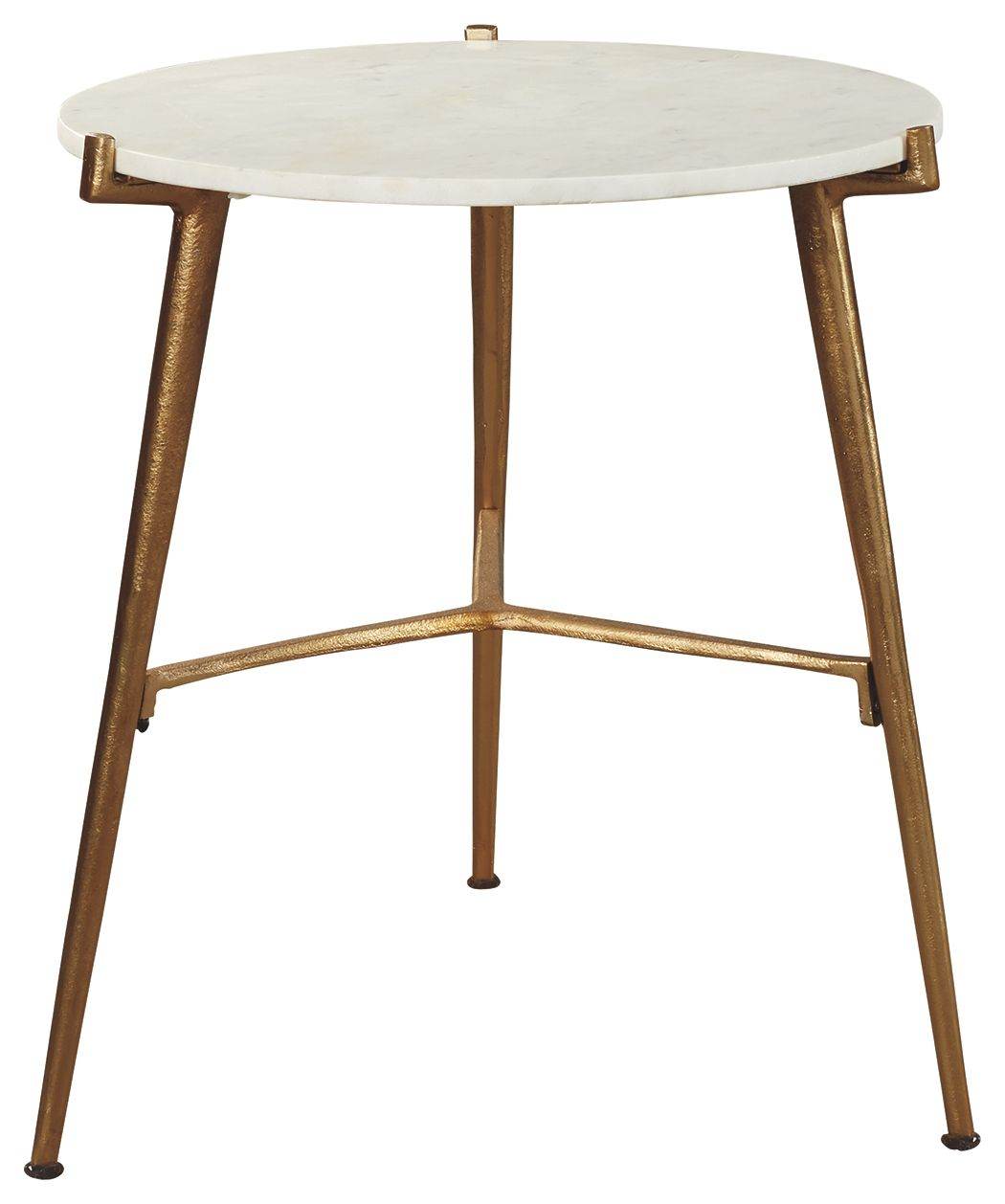 Chadton - White / Gold Finish - Accent Table - Forward Furniture