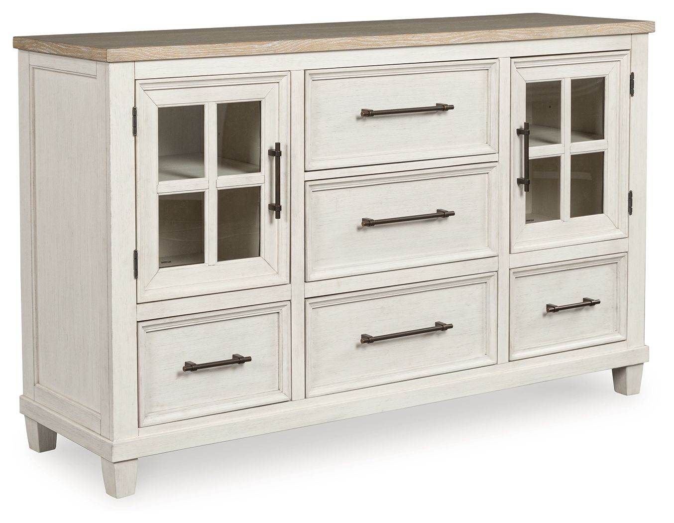 Shaybrock - Antique White / Brown - Dresser - Forward Furniture