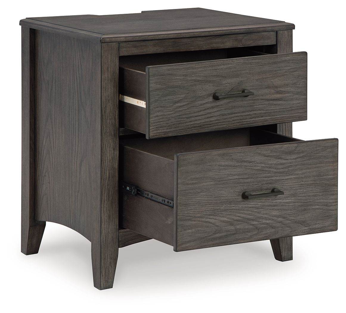 Montillan - Grayish Brown - Two Drawer Night Stand - Forward Furniture