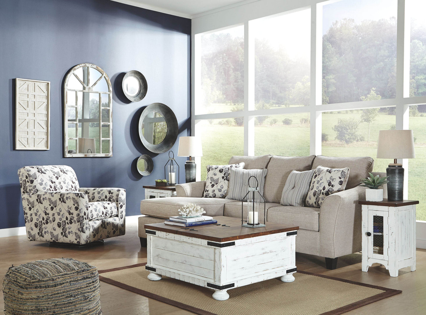 Abney - Platinum - Swivel Accent Chair - Forward Furniture
