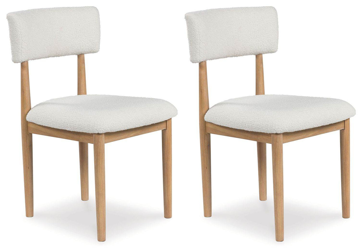 Sawdyn - White / Light Brown - Dining Upholstered Side Chair (Set of 2) - Forward Furniture