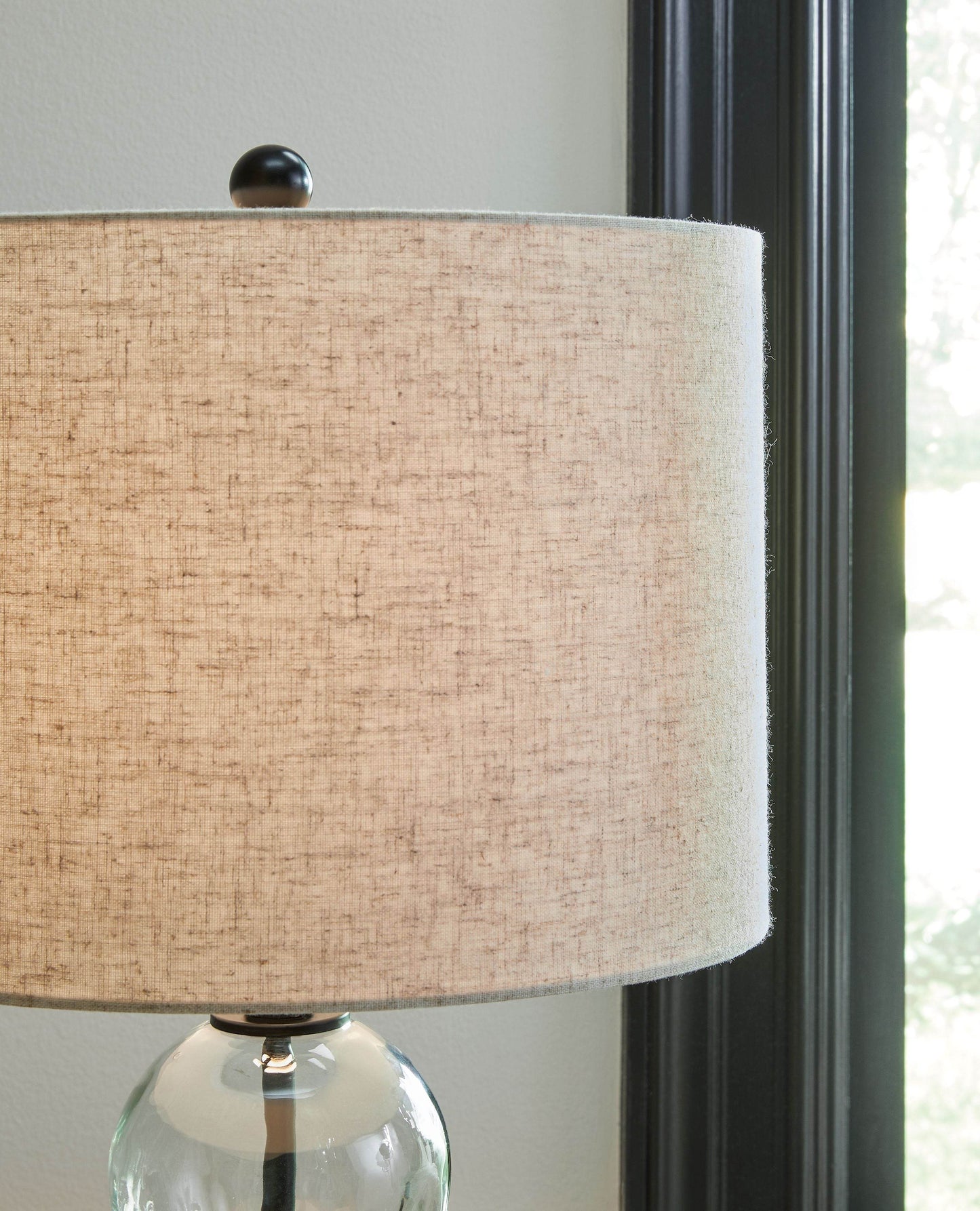 Airbal - Clear / Black - Glass Table Lamp (Set of 2) - Forward Furniture