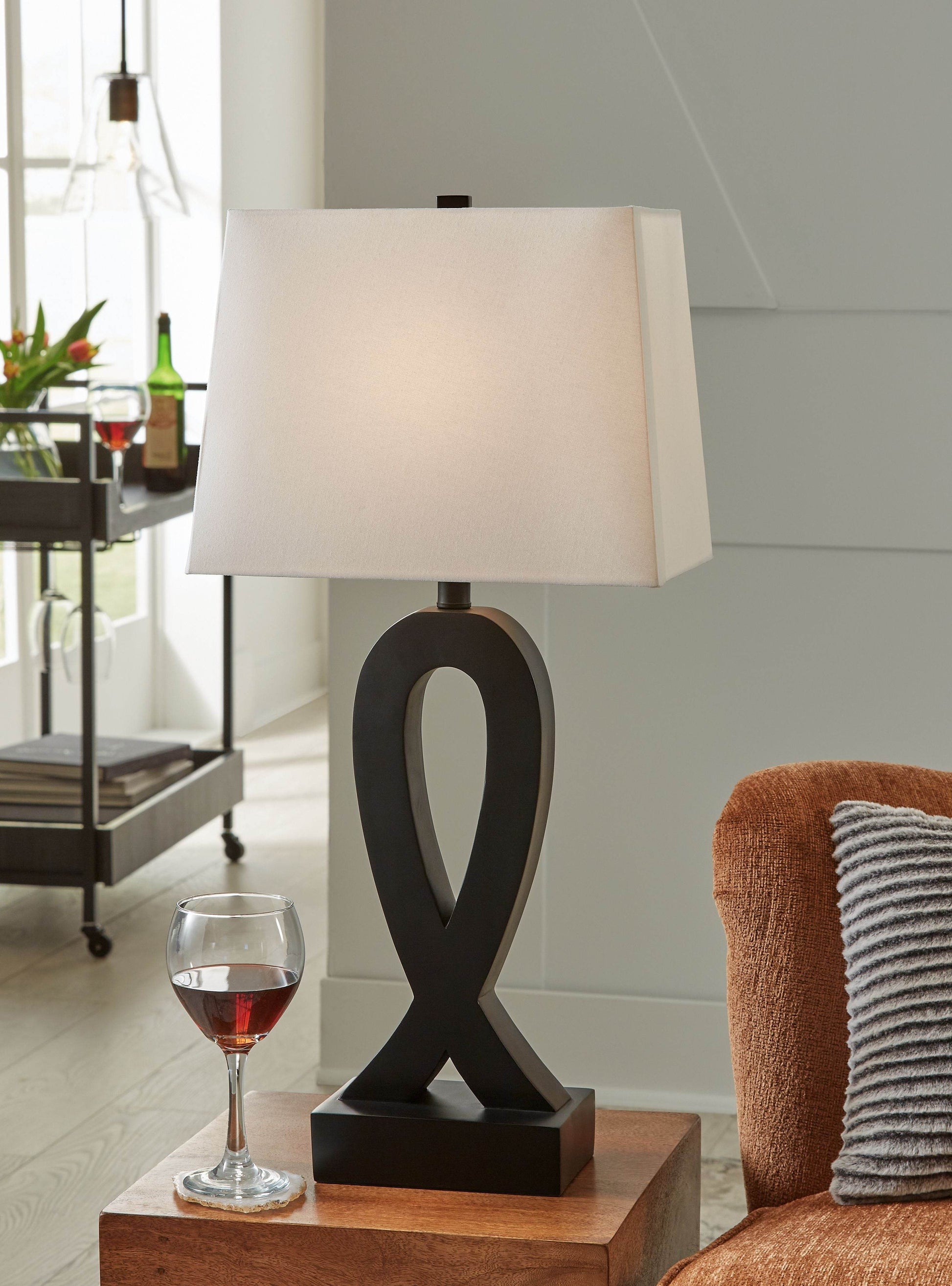 Markellton - Black - Poly Table Lamp (Set of 2) - Forward Furniture