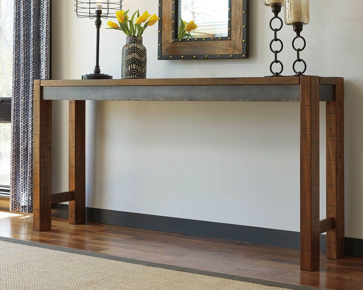 Torjin - Dark Brown - Long Counter Table - Forward Furniture