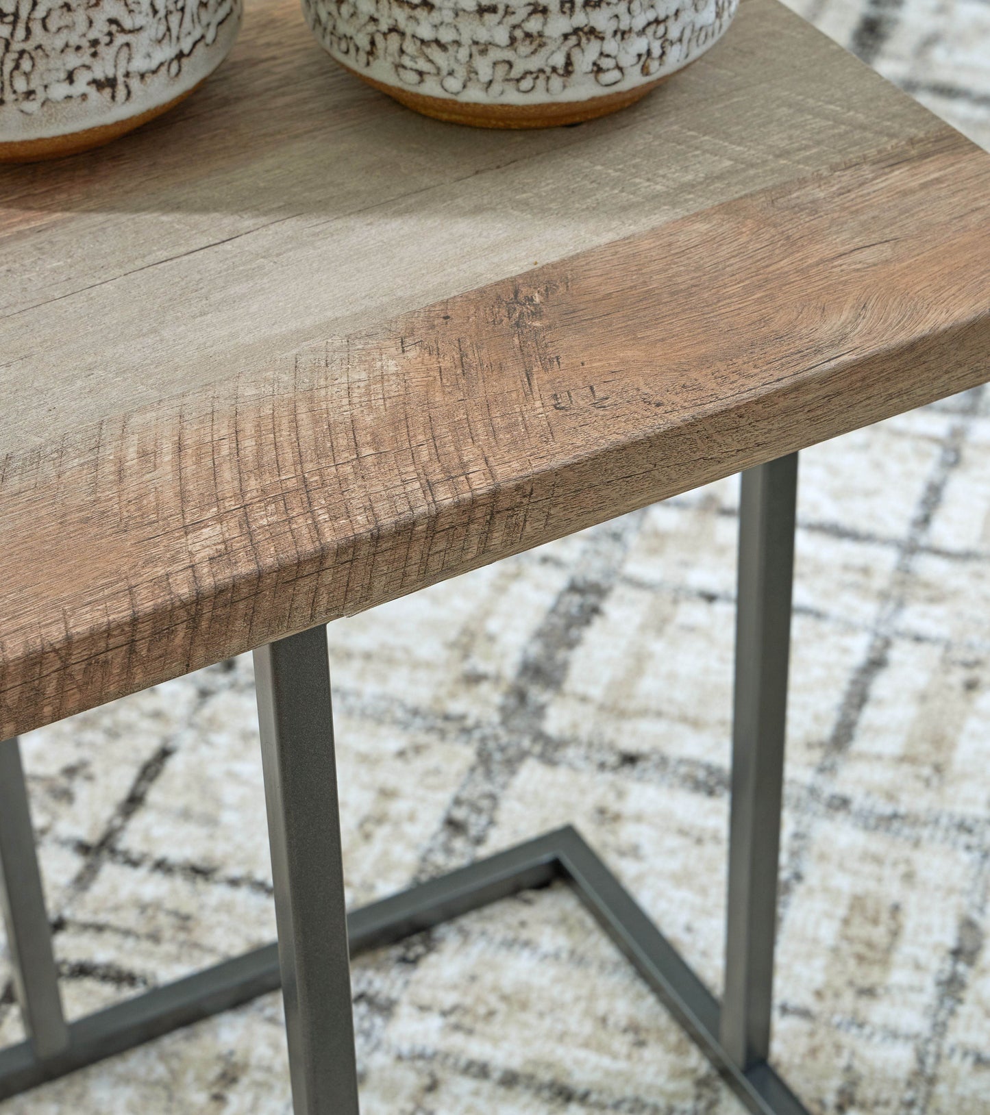 Albreane - Grayish Brown / Black - Occasional Table Set (Set of 3) - Forward Furniture
