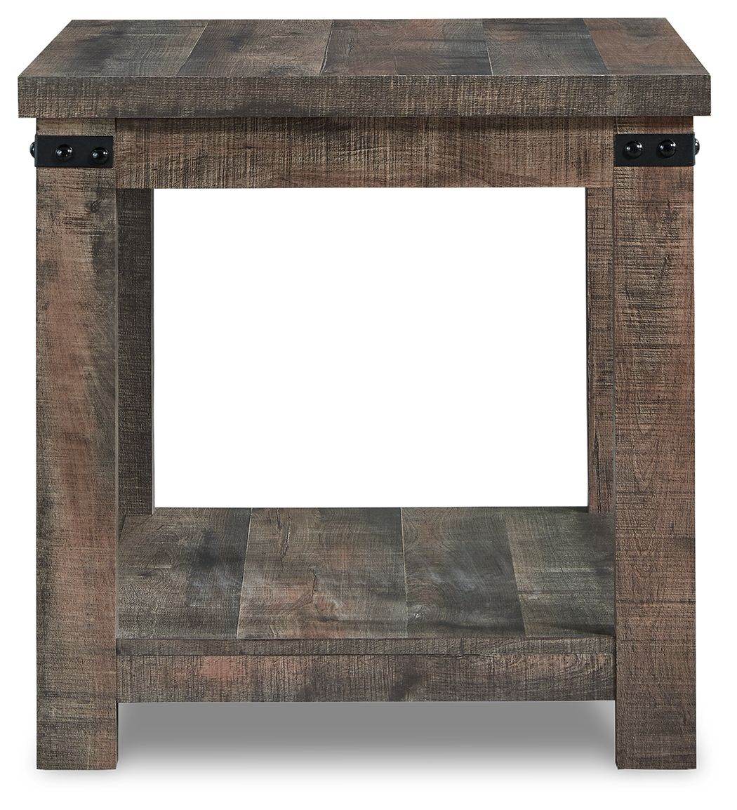 Hollum - Rustic Brown - Square End Table - Forward Furniture