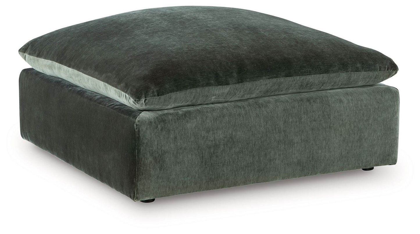 Carriage View - Jade - Oversized Accent Ottoman