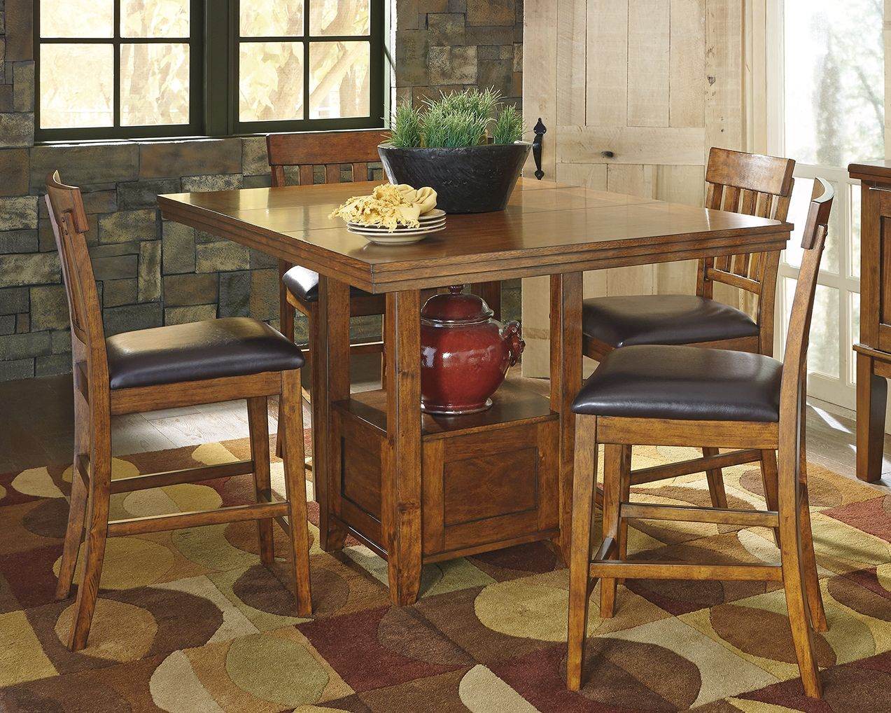 Ralene - Medium Brown - Rectangular Dining Room Counter Extension Table - Forward Furniture