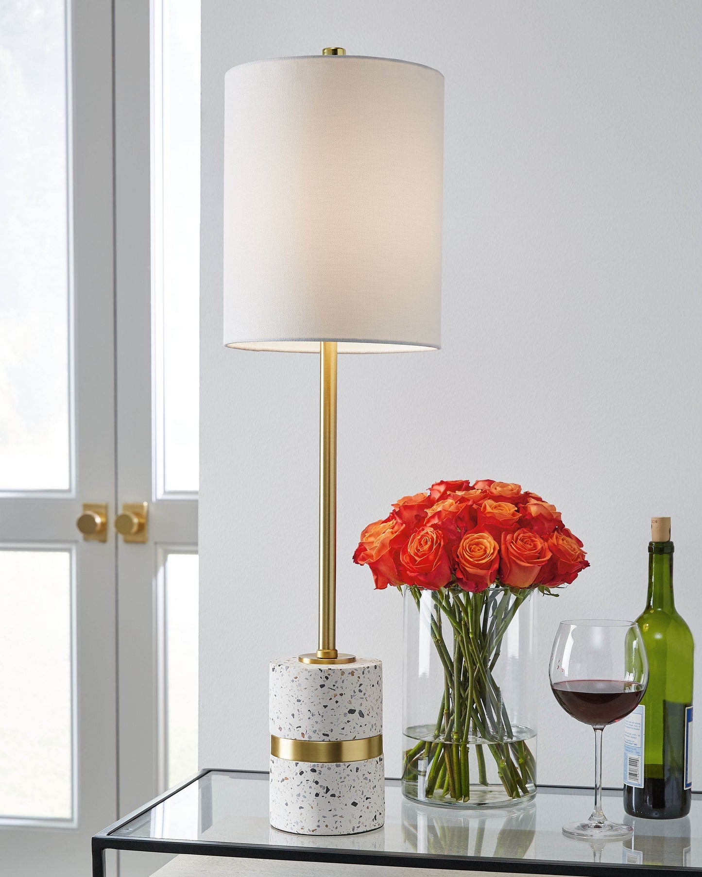 Maywick - White - Metal Table Lamp - Forward Furniture
