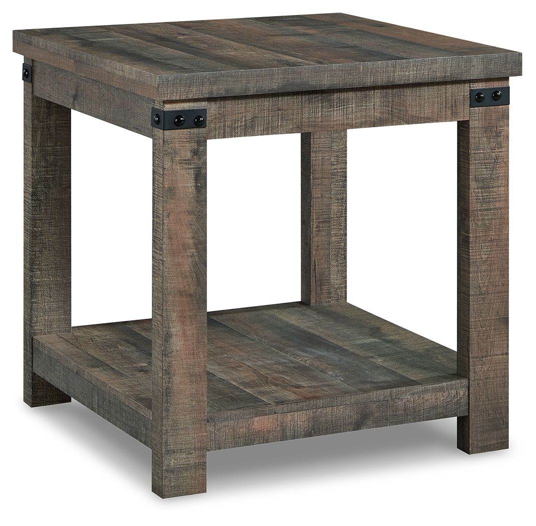 Hollum - Rustic Brown - Square End Table - Forward Furniture
