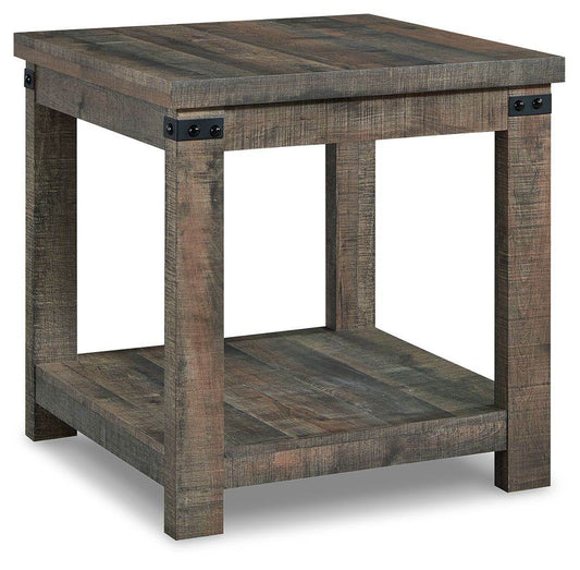 Hollum - Rustic Brown - Square End Table - Forward Furniture