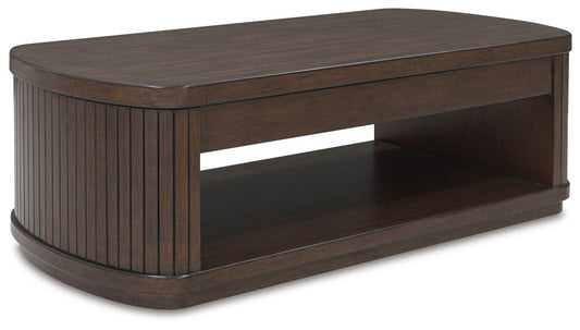 Korestone - Dark Brown - Lift Top Cocktail Table - Forward Furniture
