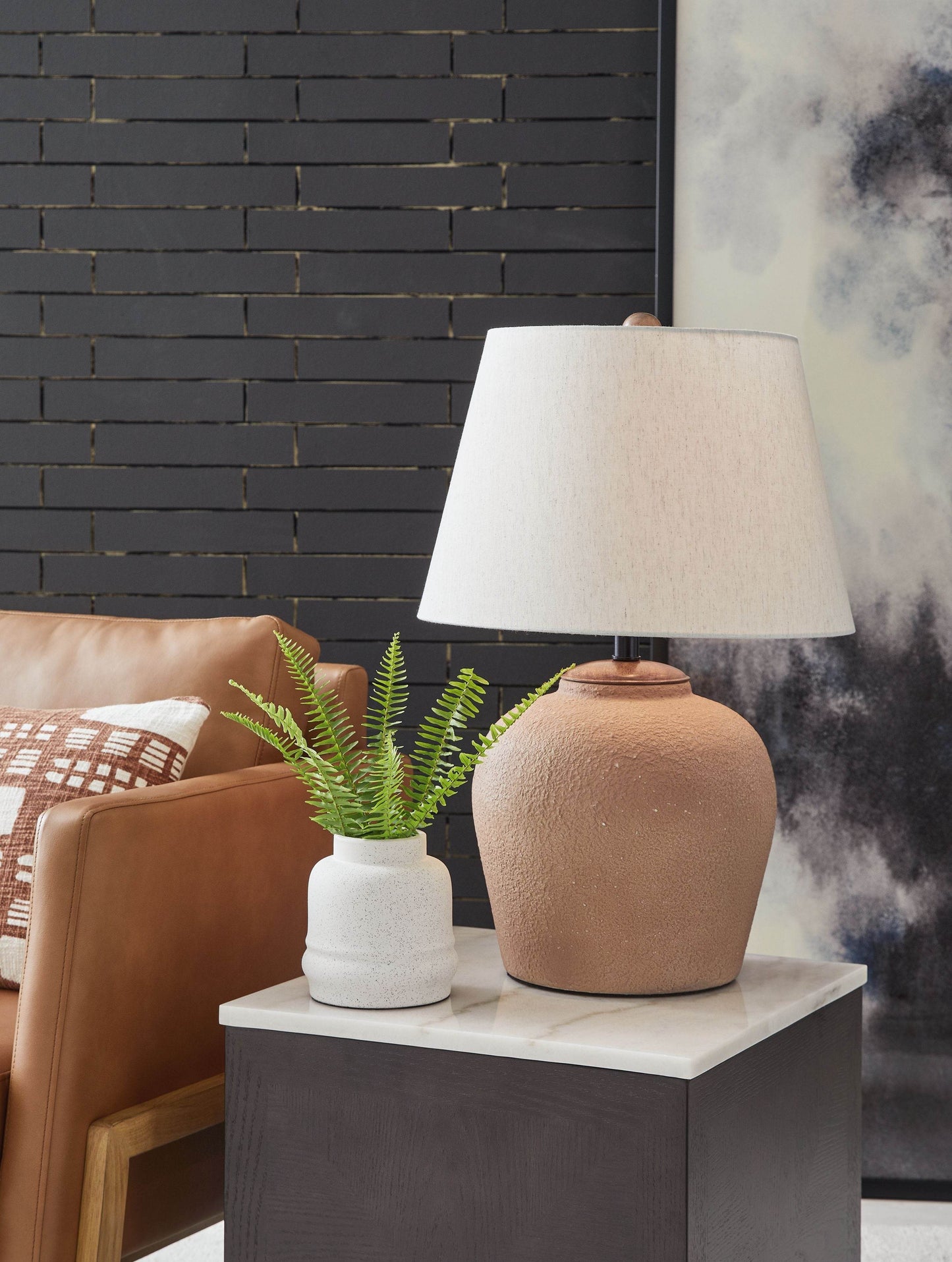 Scantor - Rust - Metal Table Lamp - Forward Furniture