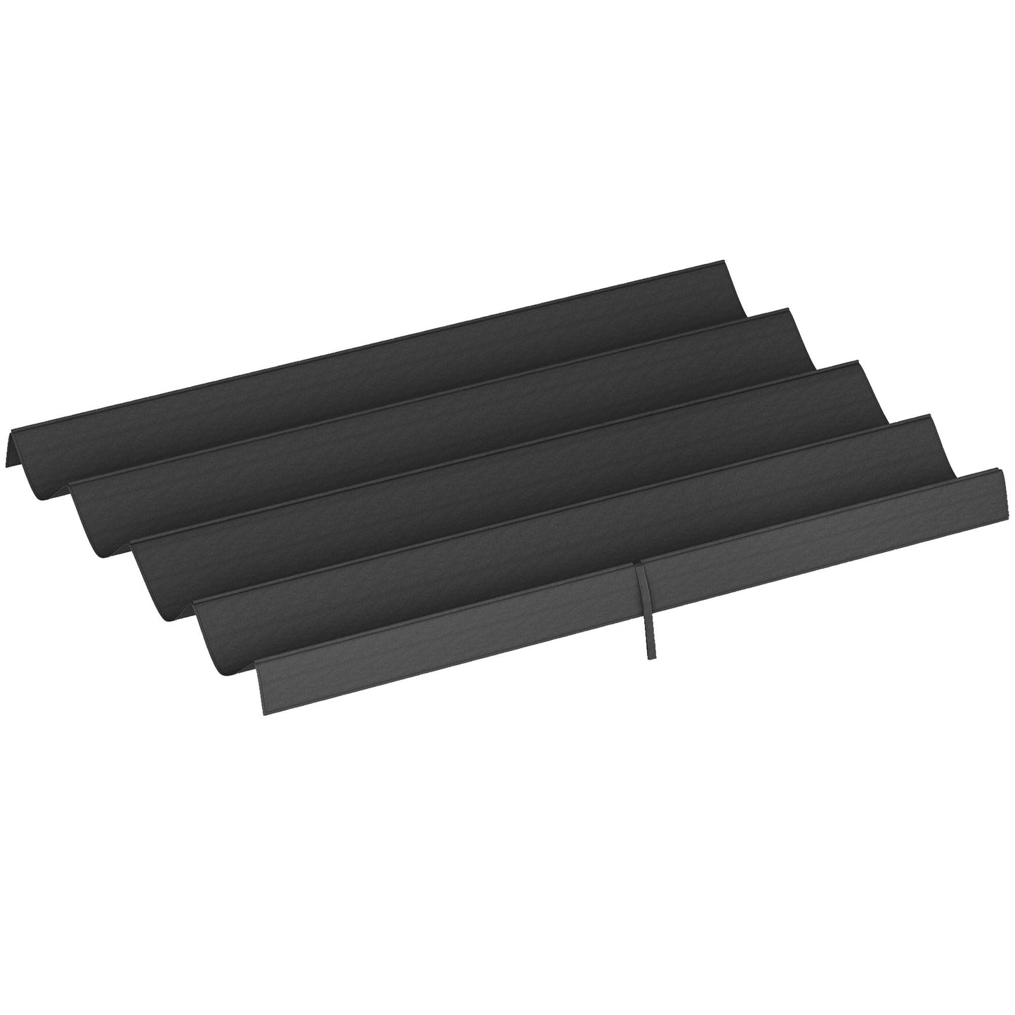 8' x 9.4' Retractable Pergola Canopy Replacement, Fit 7' x 10' Frame, UV30+ Pergola Cover Top Only, Dark Grey