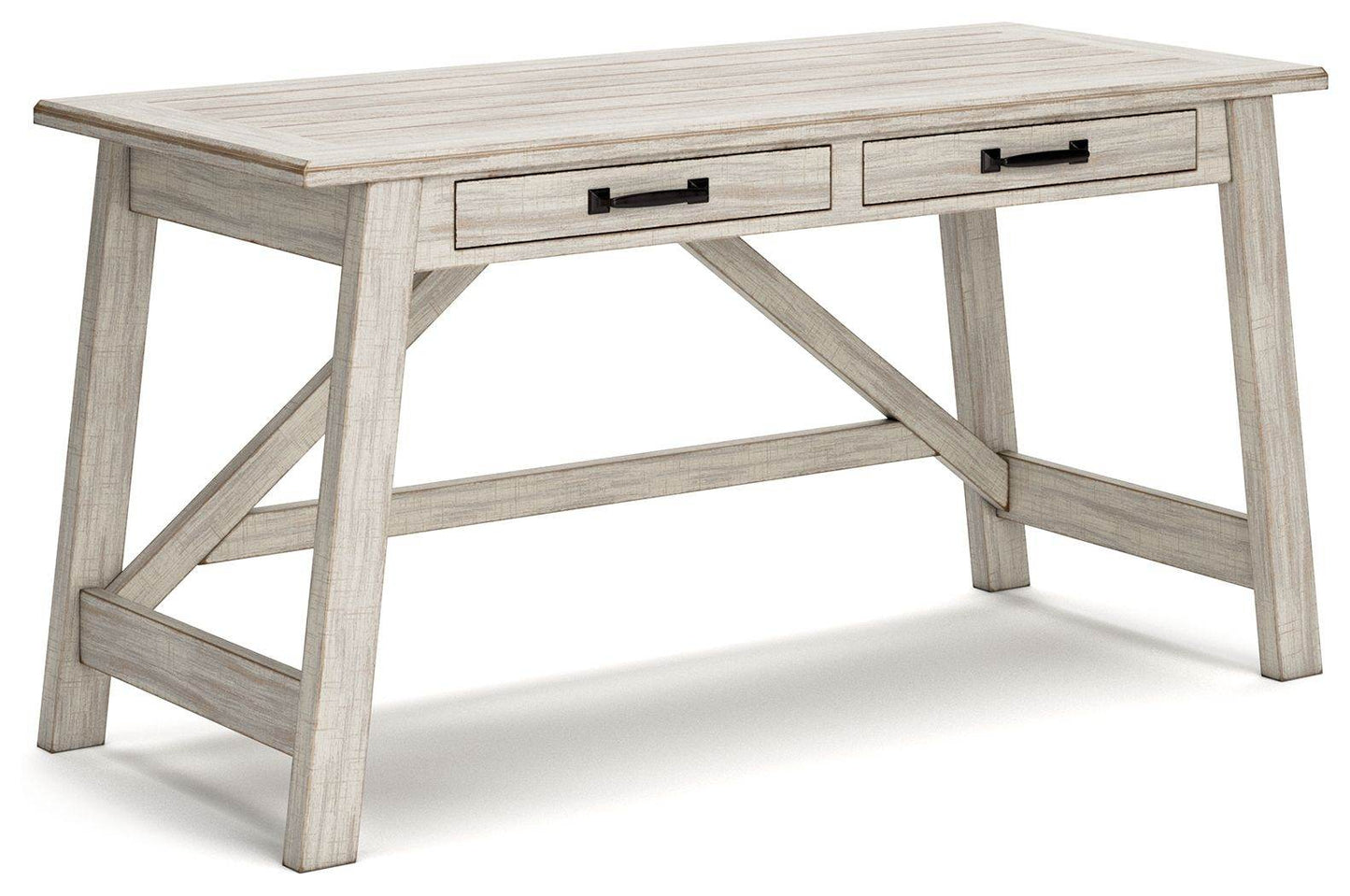 Carynhurst - Whitewash - Home Office Large Leg Desk - Forward Furniture