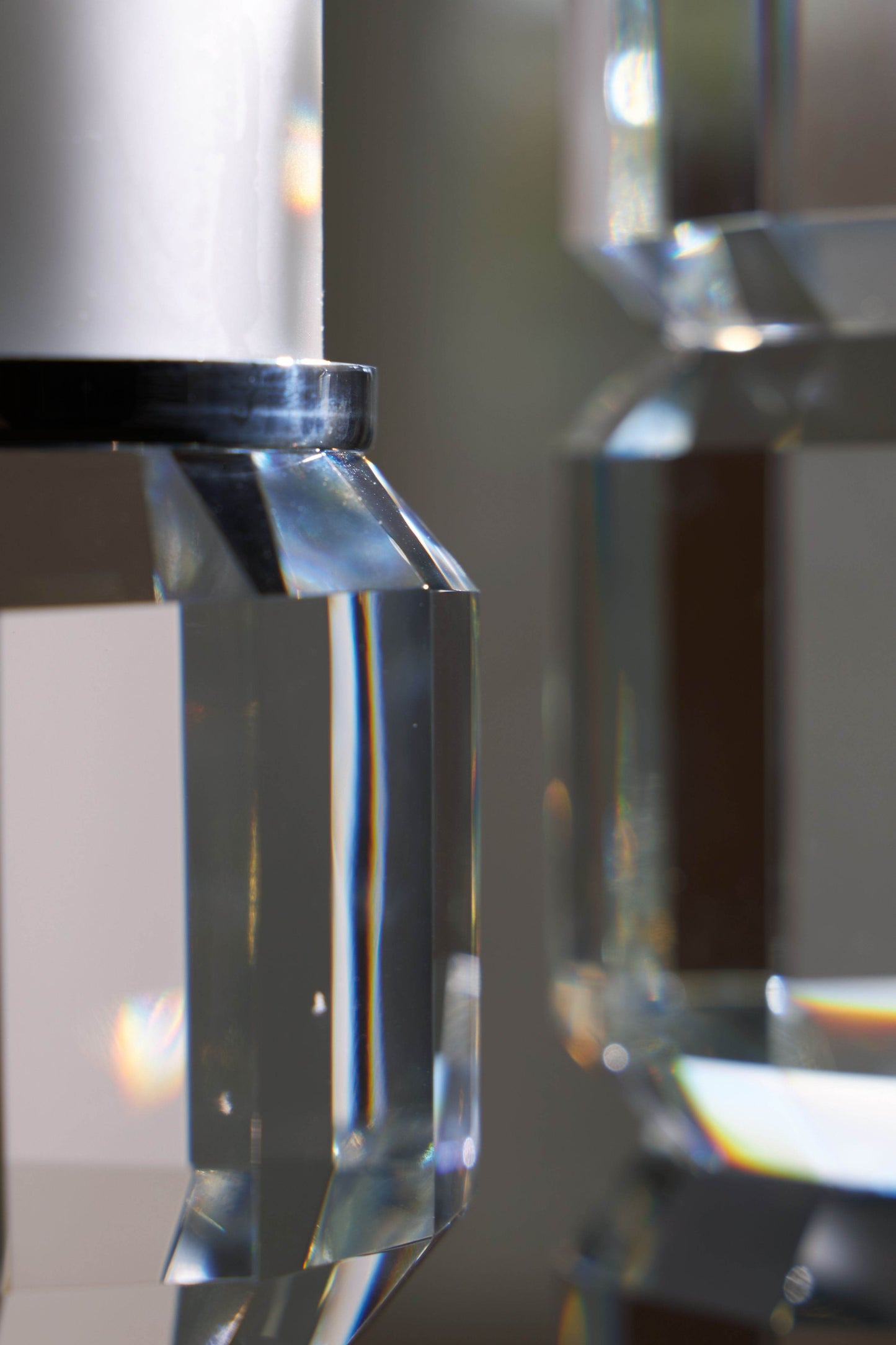 Brentley - Clear / Silver Finish - Candle Holder Set (Set of 2) - Forward Furniture