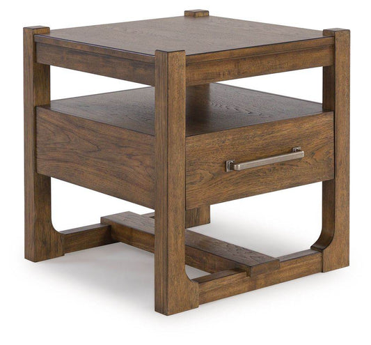 Cabalynn - Light Brown - Square End Table - Forward Furniture