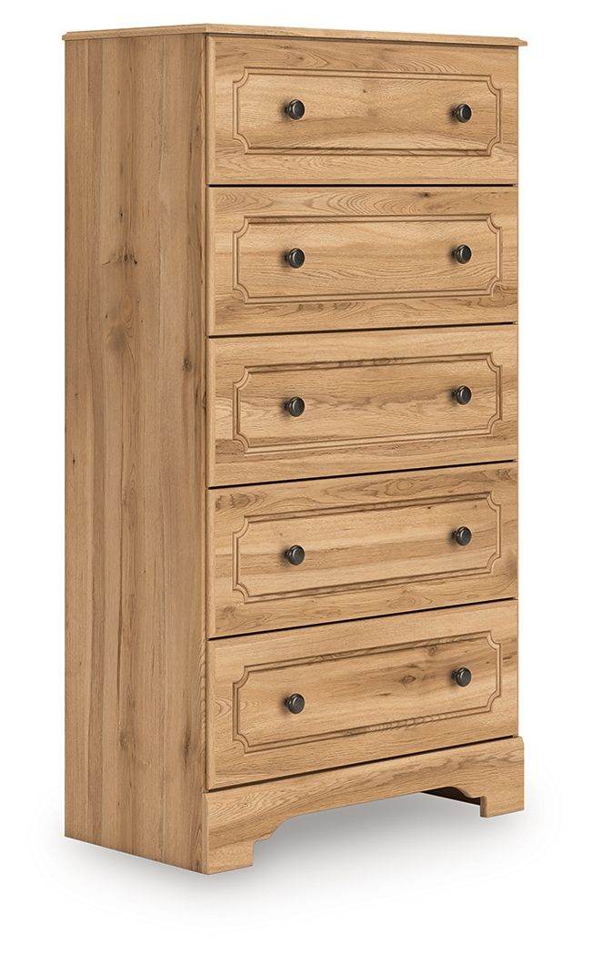 Aleaport - Warm Brown - Five Drawer Chest - Forward Furniture