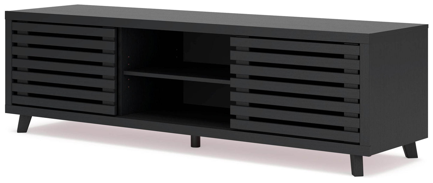 Danziar - Black - Extra Large TV Stand - Forward Furniture