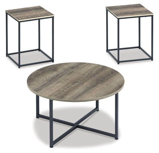Wadeworth - Brown / Beige - Occasional Table Set (Set of 3) - Forward Furniture