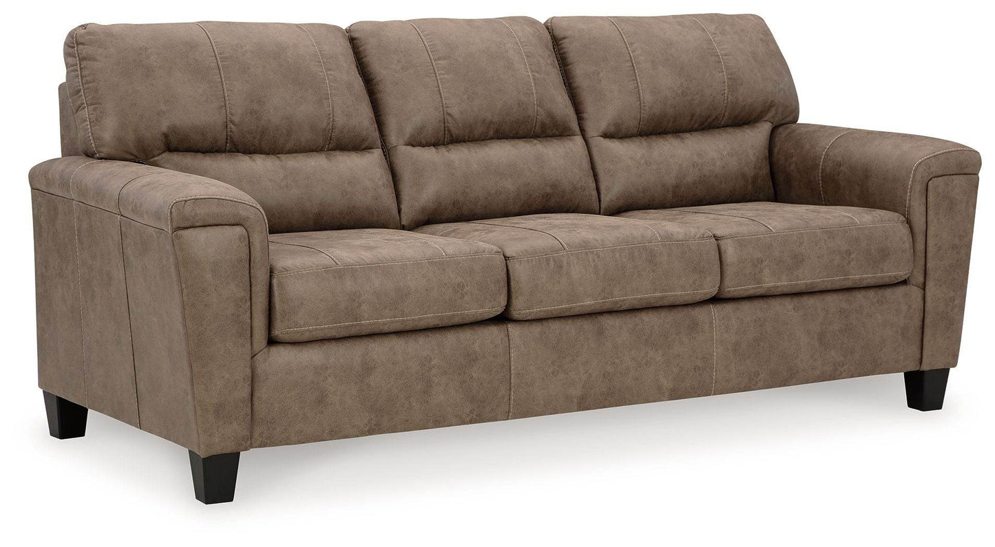 Navi - Fossil - 3 Pc. - Sofa, Loveseat, Rocker Recliner - Forward Furniture