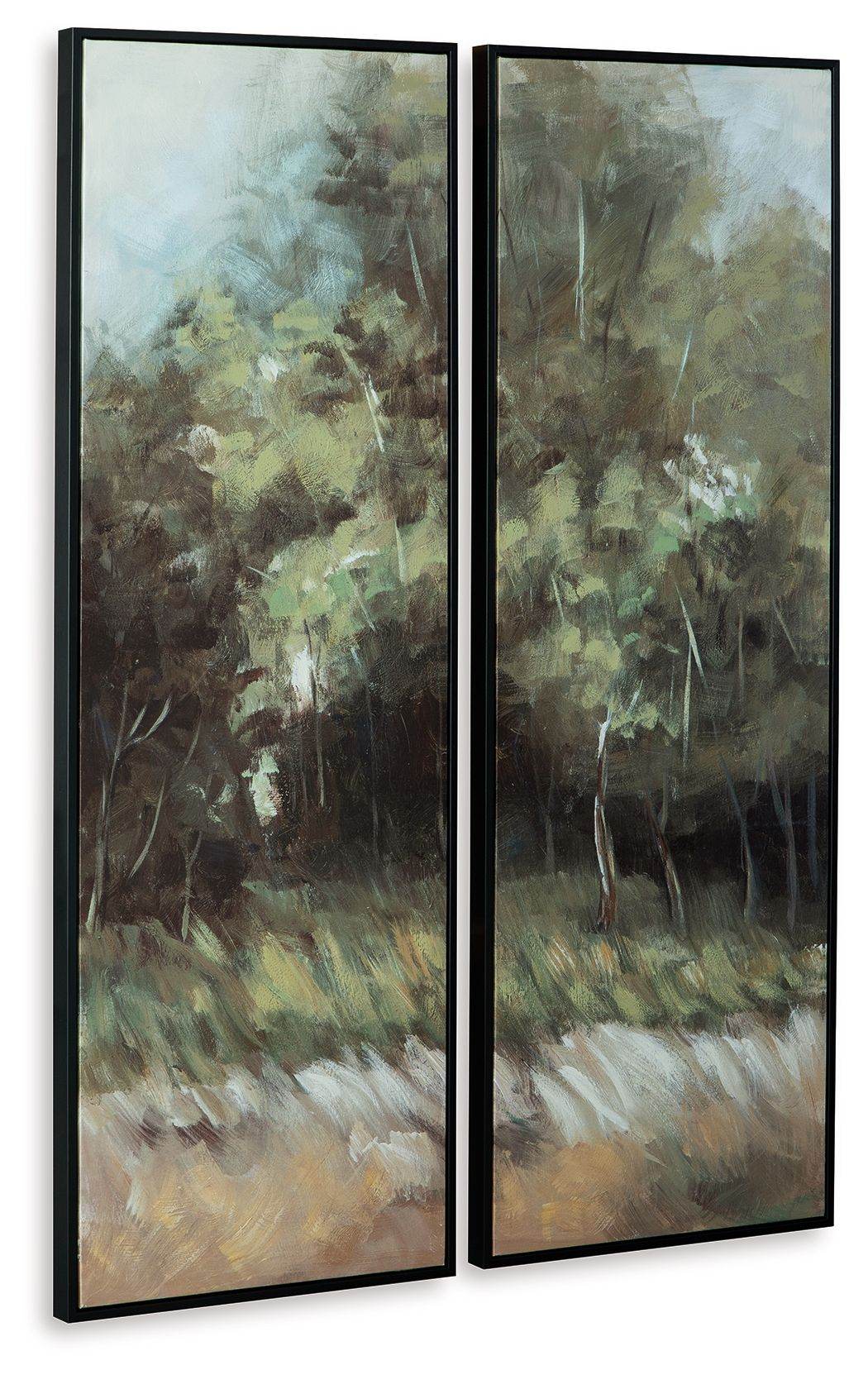 Dansot - Green / Brown - Wall Art Set (Set of 2) - Forward Furniture