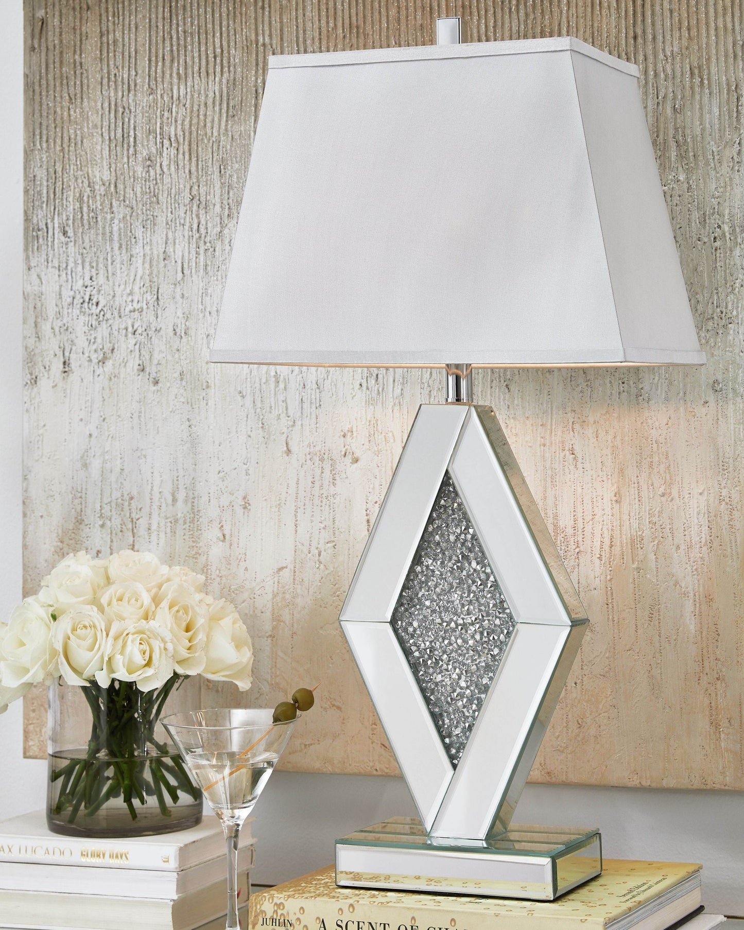 Prunella - Silver Finish - Mirror Table Lamp - Forward Furniture