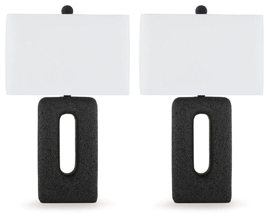 Wimmings - Black - Poly Table Lamp (Set of 2) - Forward Furniture
