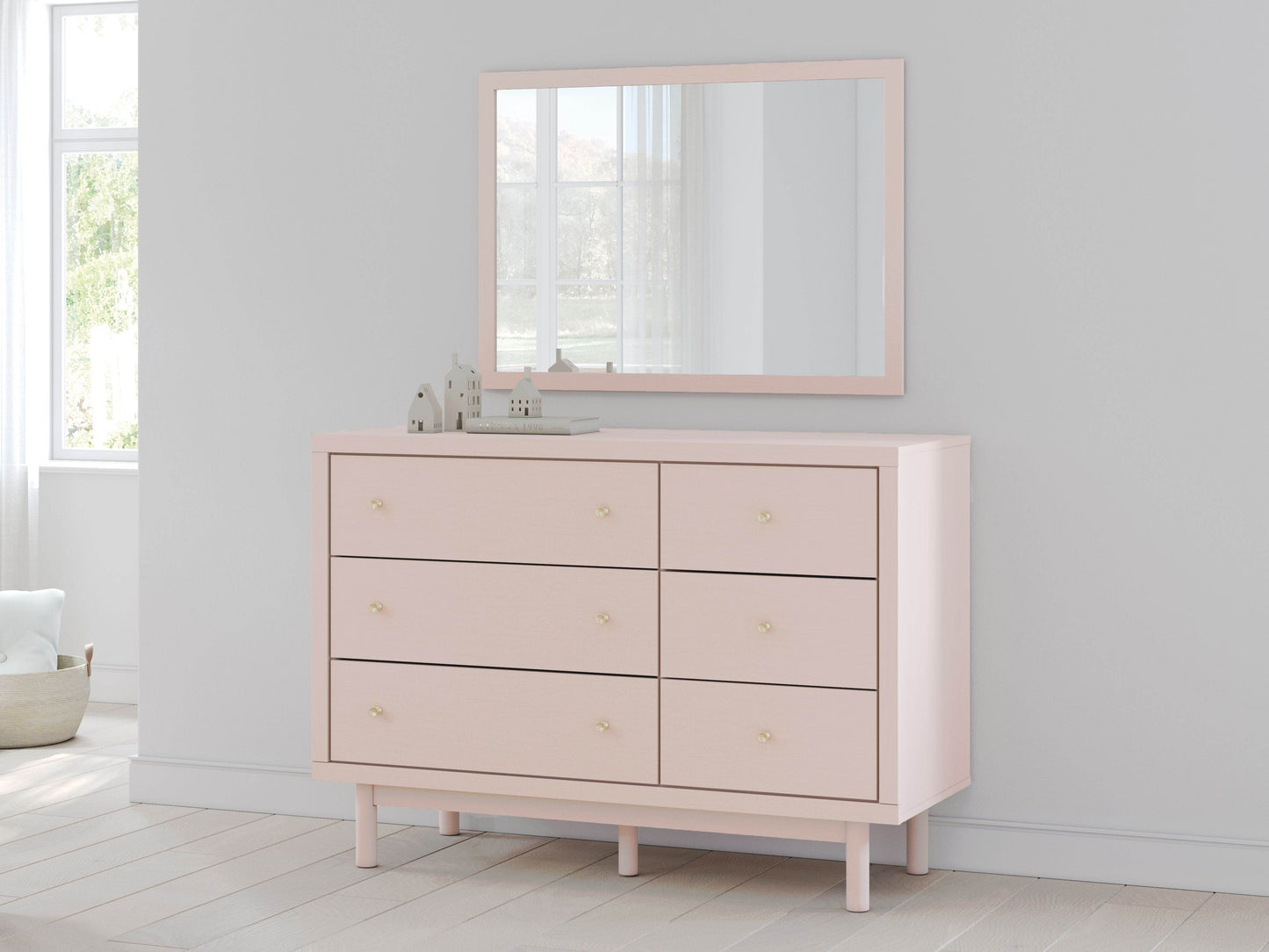 Wistenpine - Blush - Dresser And Mirror - Forward Furniture