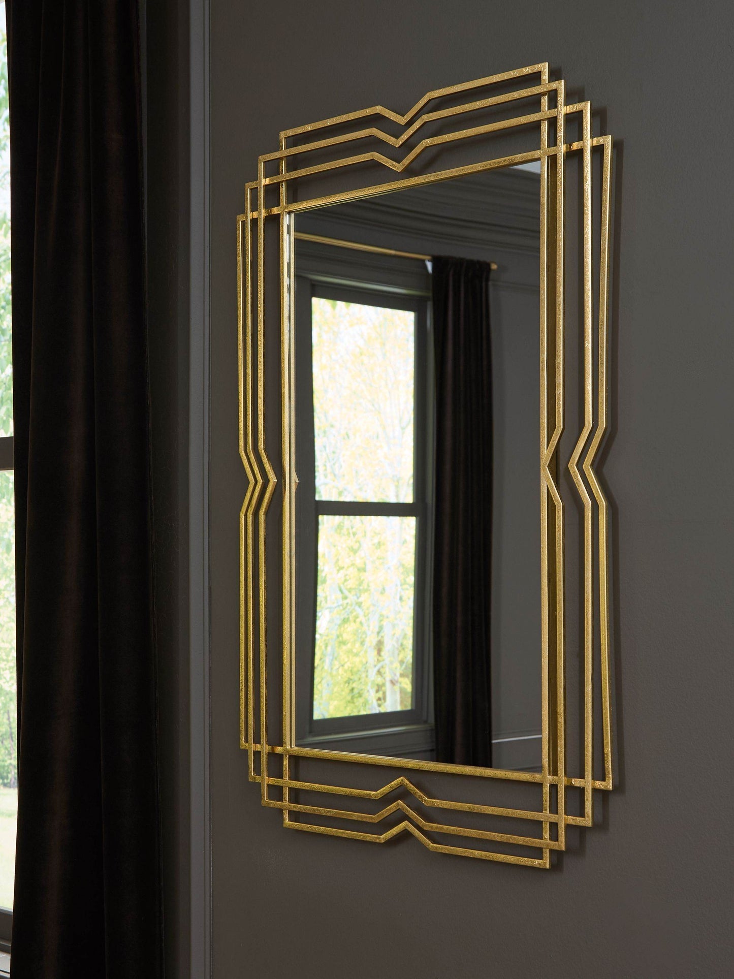 Claybrook - Gold Finish - Accent Mirror - Forward Furniture