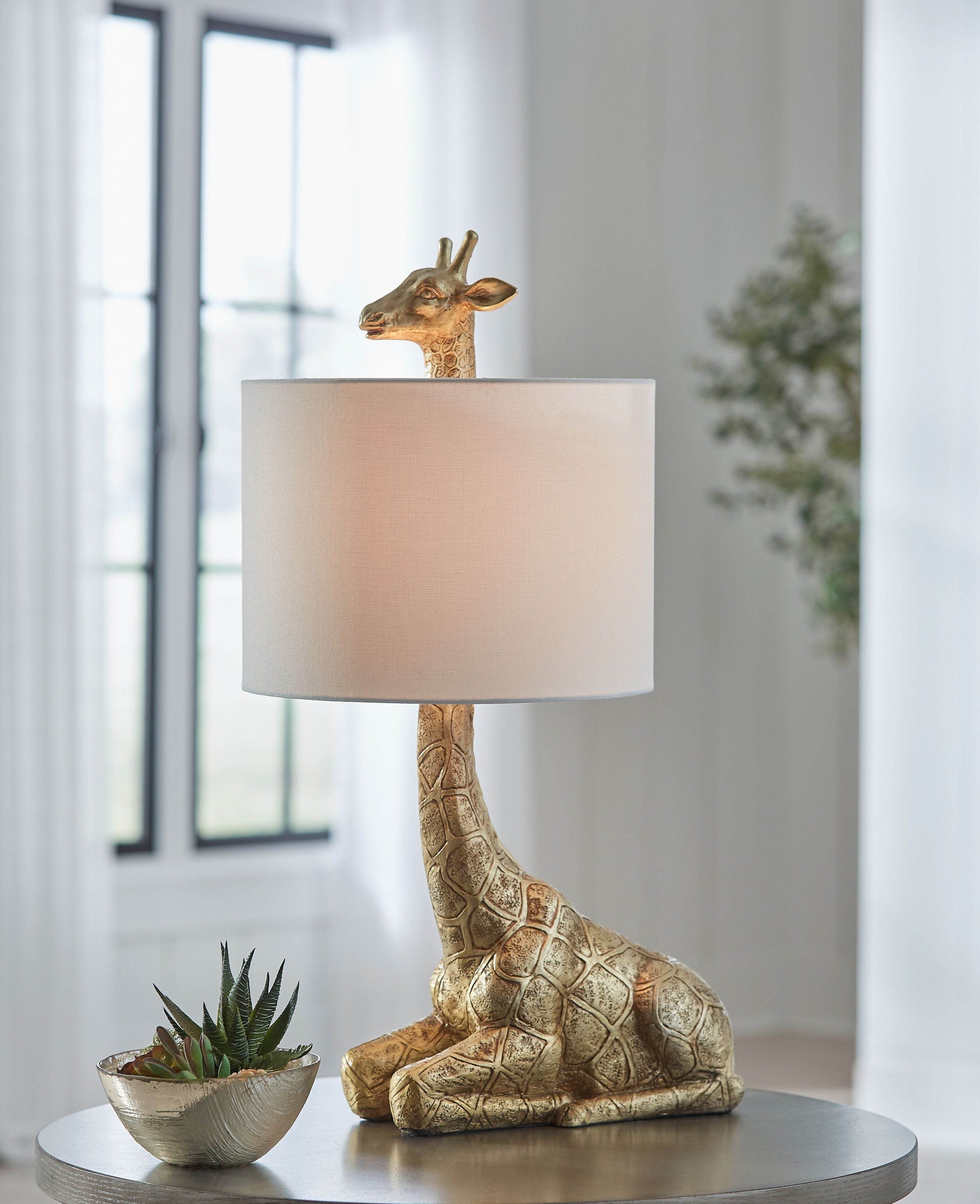 Ferrison - Gold Finish - Poly Table Lamp - Forward Furniture