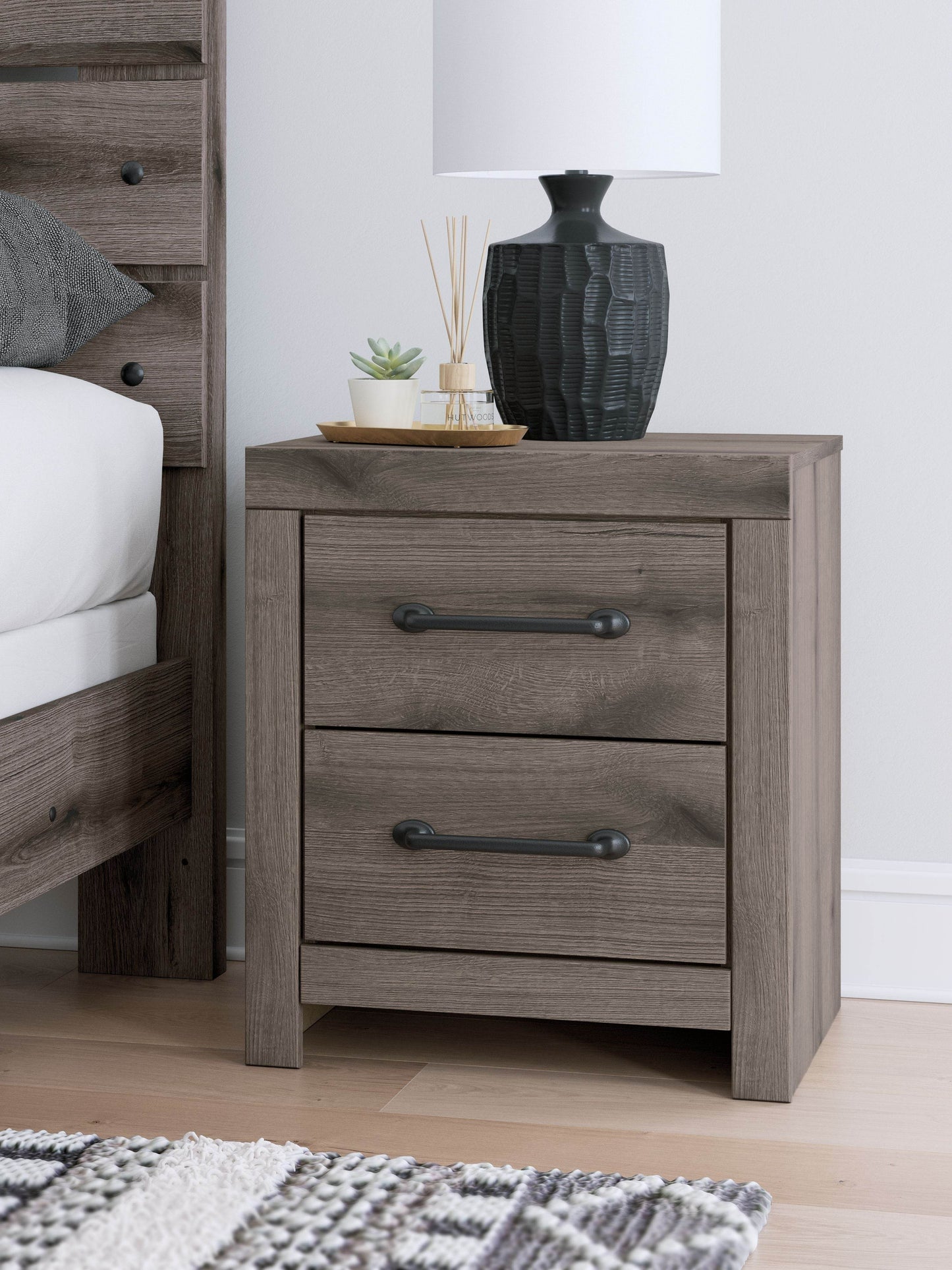 Graystorm - Brown Gray - Two Drawer Night Stand - Forward Furniture
