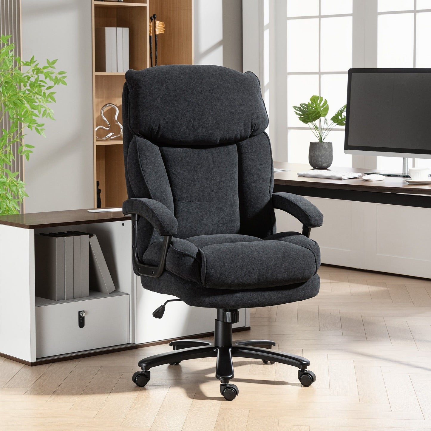Big and Tall Executive Office Chair, 450 lbs - Black