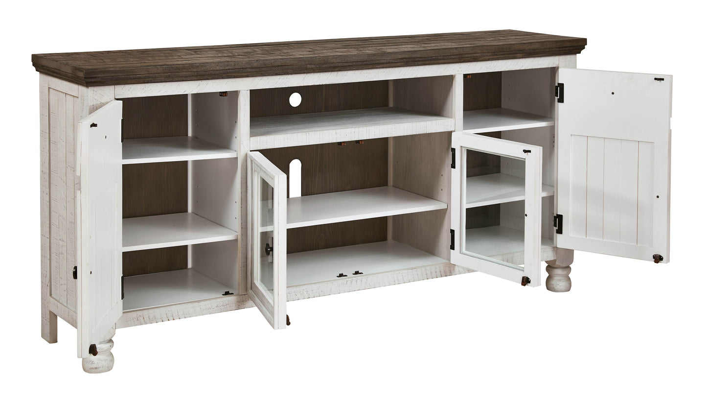 Havalance - Brown / Beige - Extra Large TV Stand - 4 Doors - Forward Furniture