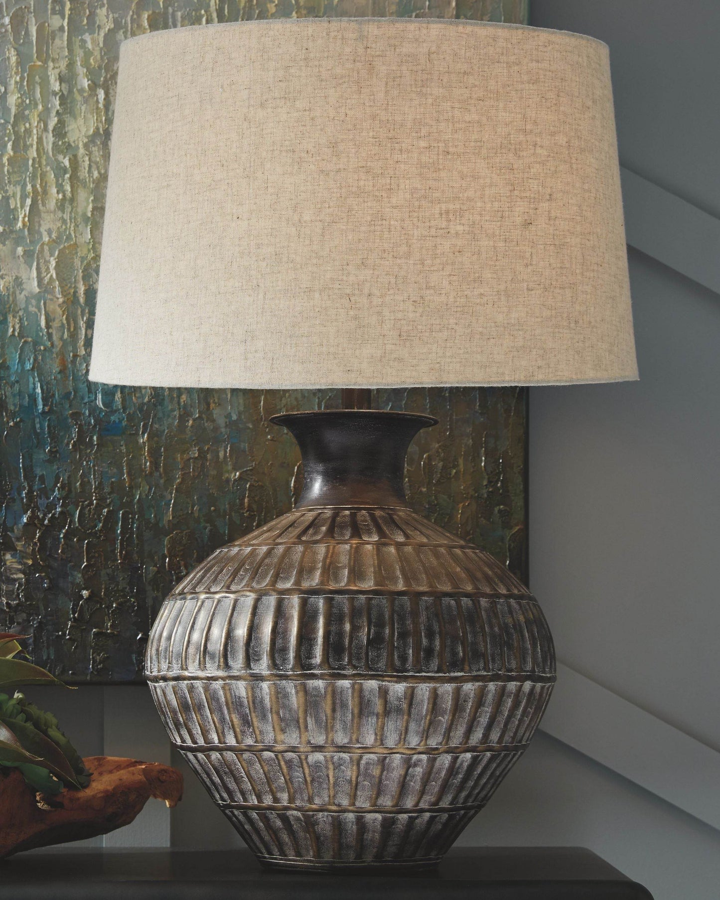 Magan - Antique Bronze Finish - Metal Table Lamp - Forward Furniture