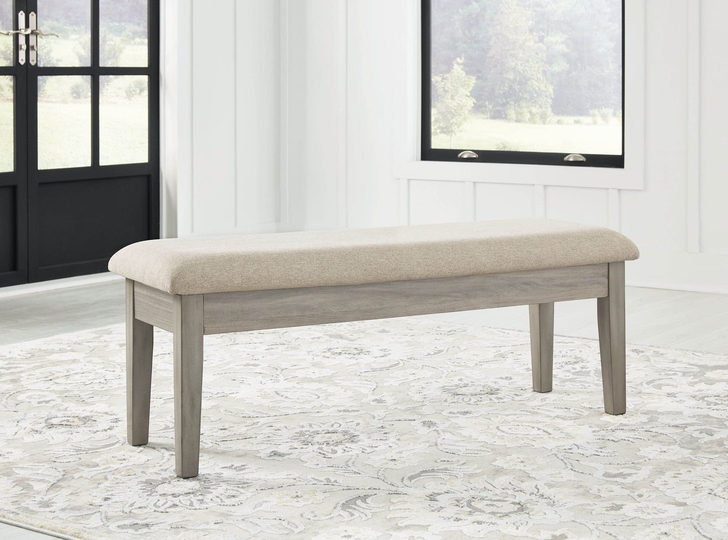Parellen - Beige / Gray - Upholstered Storage Bench - Forward Furniture