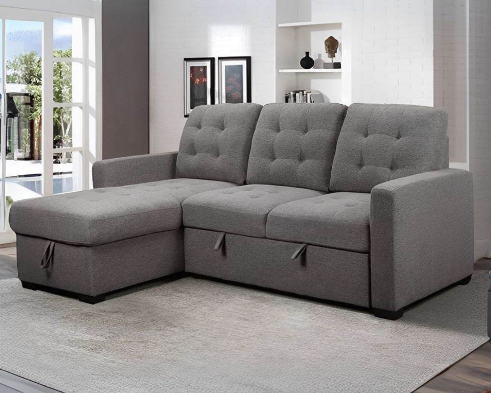 Dyno Reversible Sectional with Sleeper Storage - Forward Furniture