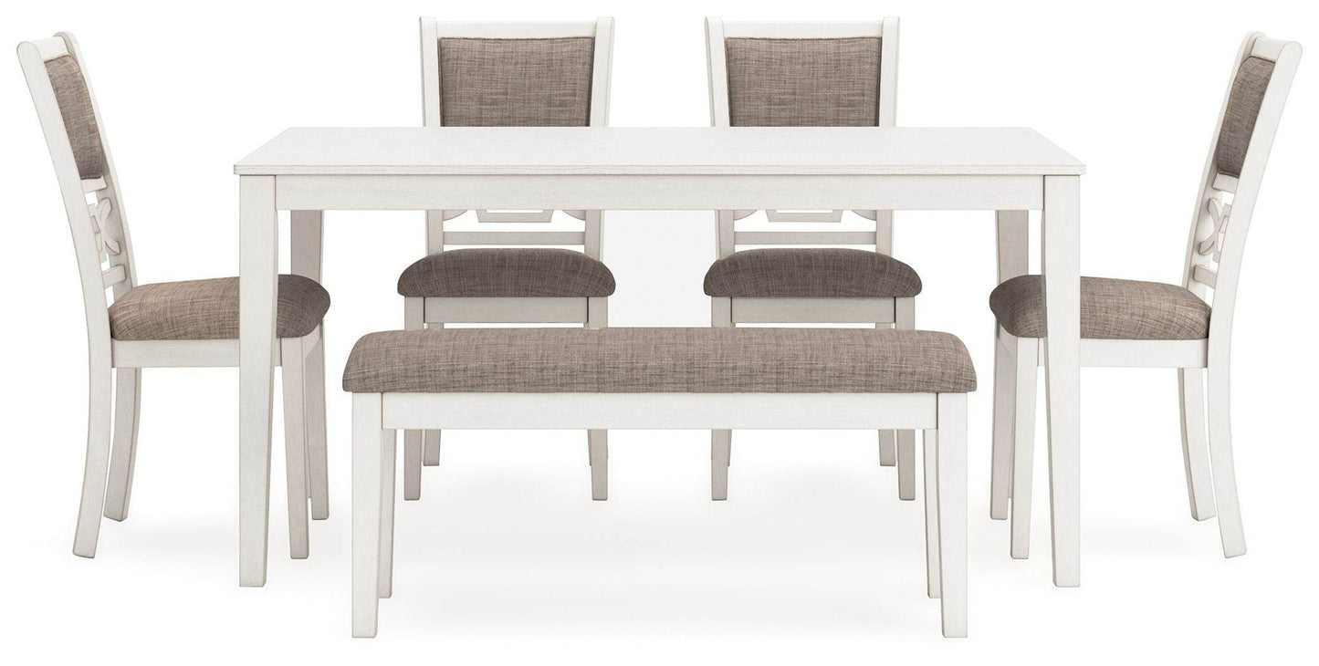 Erinberg - Antique White - Dining Room Table Set (Set of 6) - Forward Furniture