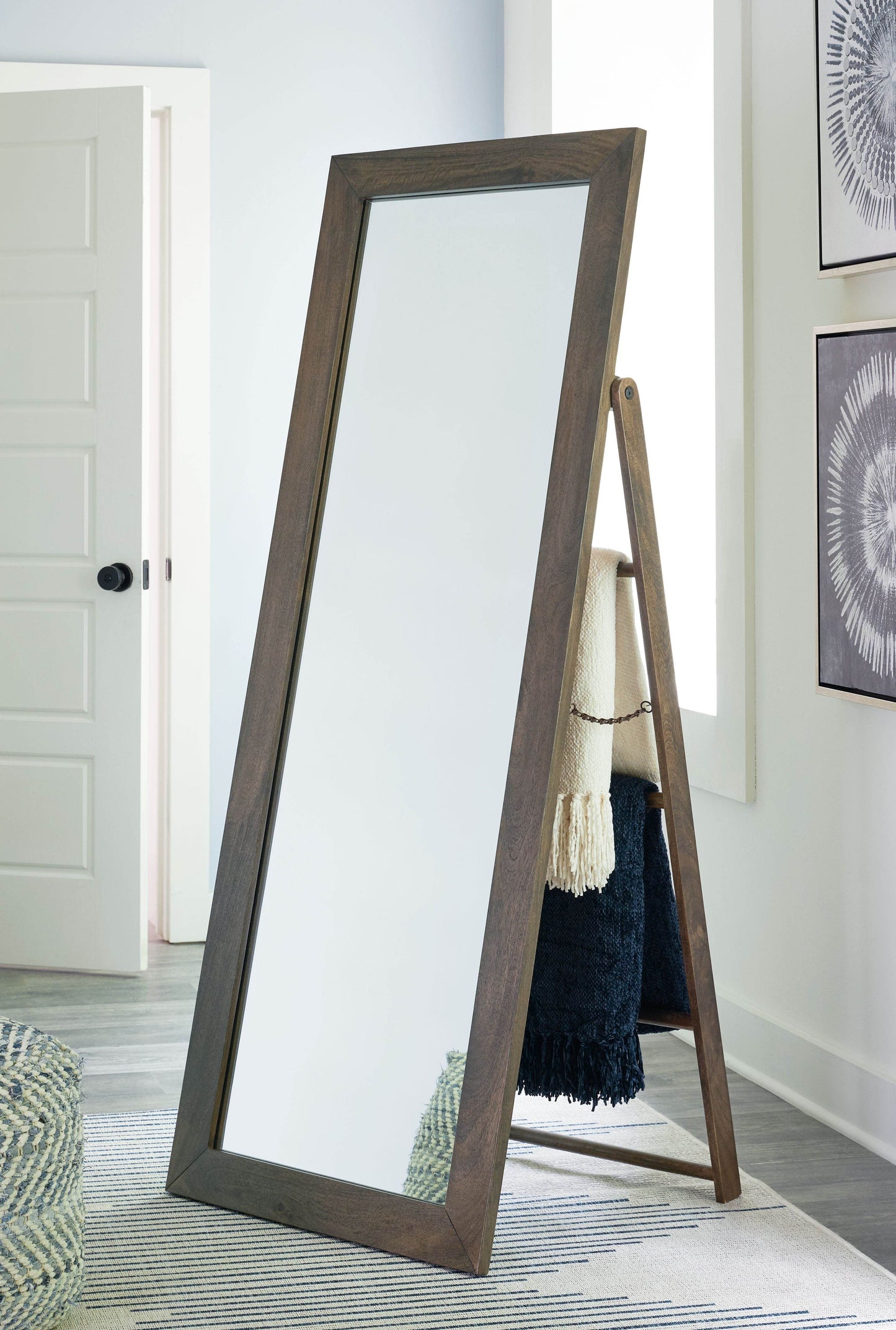 Dirkins - Brown - Floor Mirror - Forward Furniture