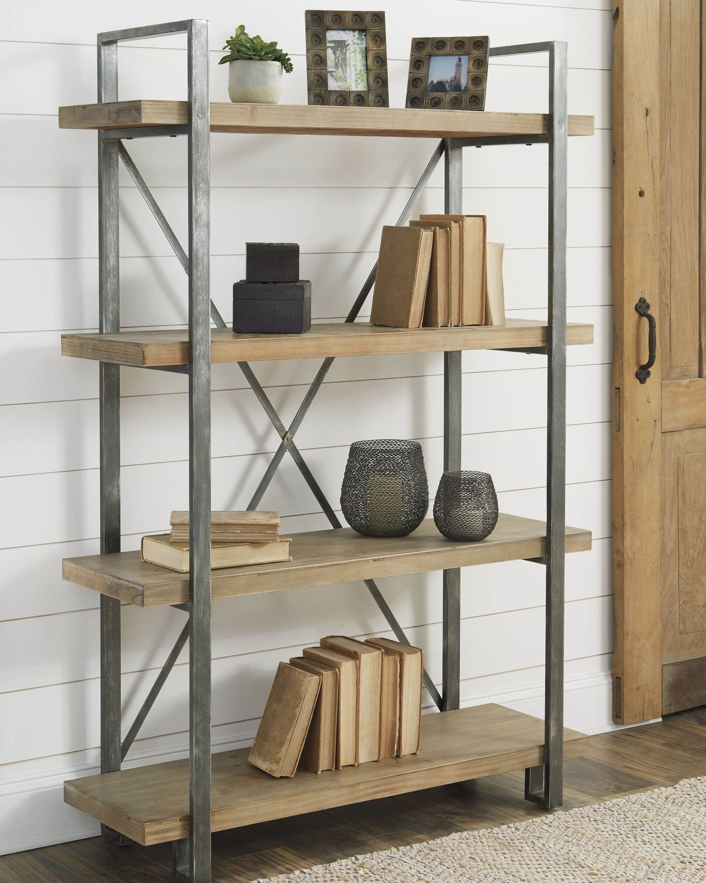 Forestmin - Brown / Black - Bookcase - Forward Furniture