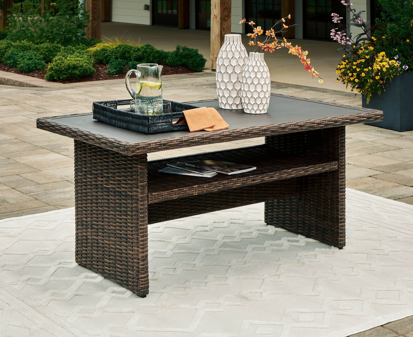 Brook Ranch - Brown - Rect Multi-use Table - Forward Furniture