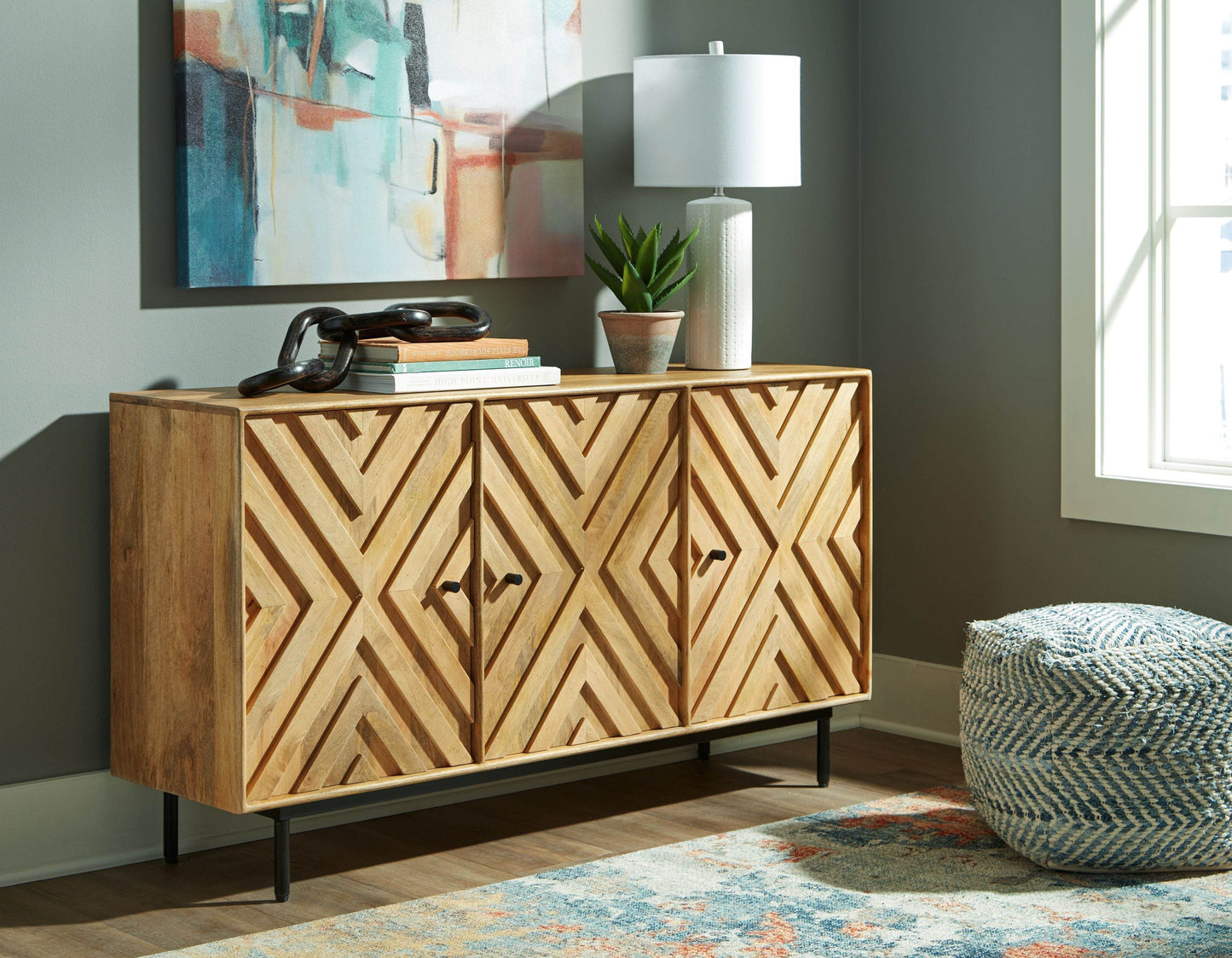 Cadewick - Natural - Accent Cabinet - Forward Furniture
