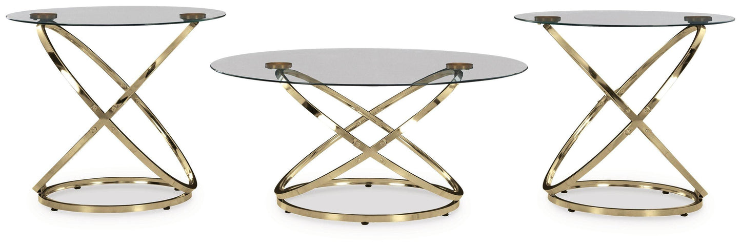 Crimonti - Champagne - Occasional Table Set (Set of 3) - Forward Furniture