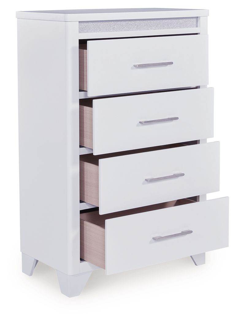 Jarlee - White - Four Drawer Chest - Forward Furniture