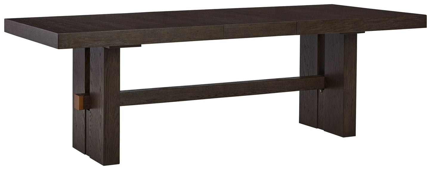 Burkhaus - Dark Brown - Rectangular Dining Room Extension Table - Forward Furniture