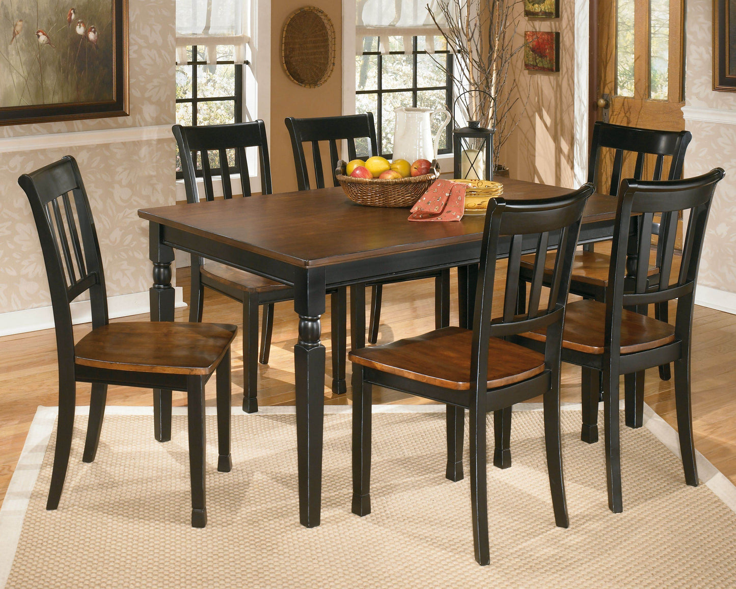 Owingsville - Black / Brown - Rectangular Dining Room Table - Forward Furniture