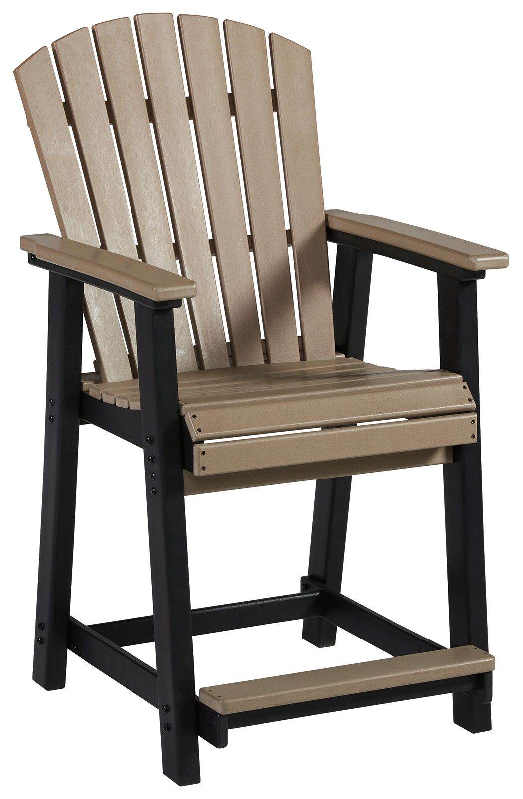 Fairen Trail - Black / Driftwood - Barstool (Set of 2) - Forward Furniture