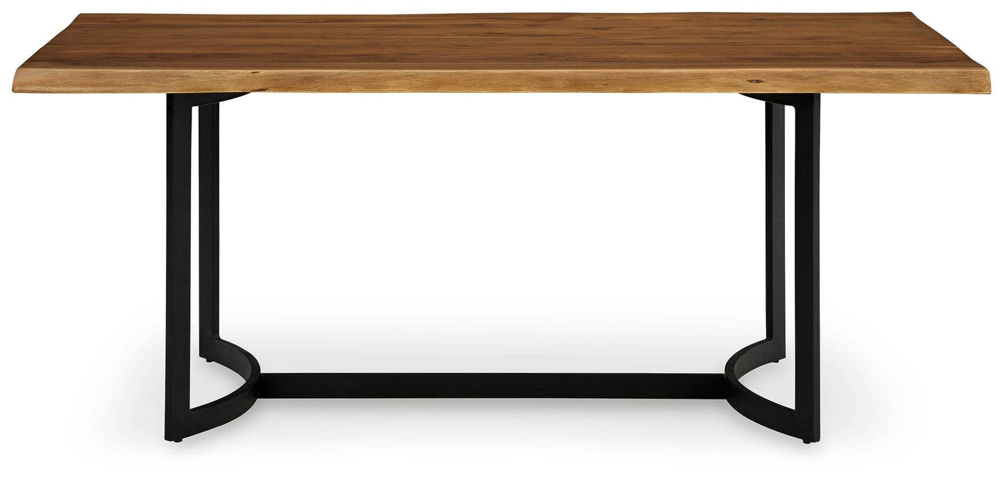 Fortmaine - Brown / Black - Rectangular Dining Room Table - Forward Furniture